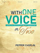 With One Voice - or Two Vocal Solo & Collections sheet music cover